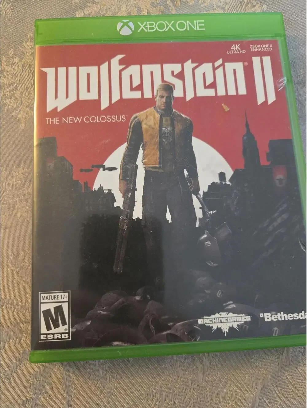 Wolfenstein II: The New Colossus - Xbox One Game Disc and Case